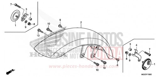 PARAFANGO ANTERIORE (CB1100CA/TAD) CB1100CAK di 2019